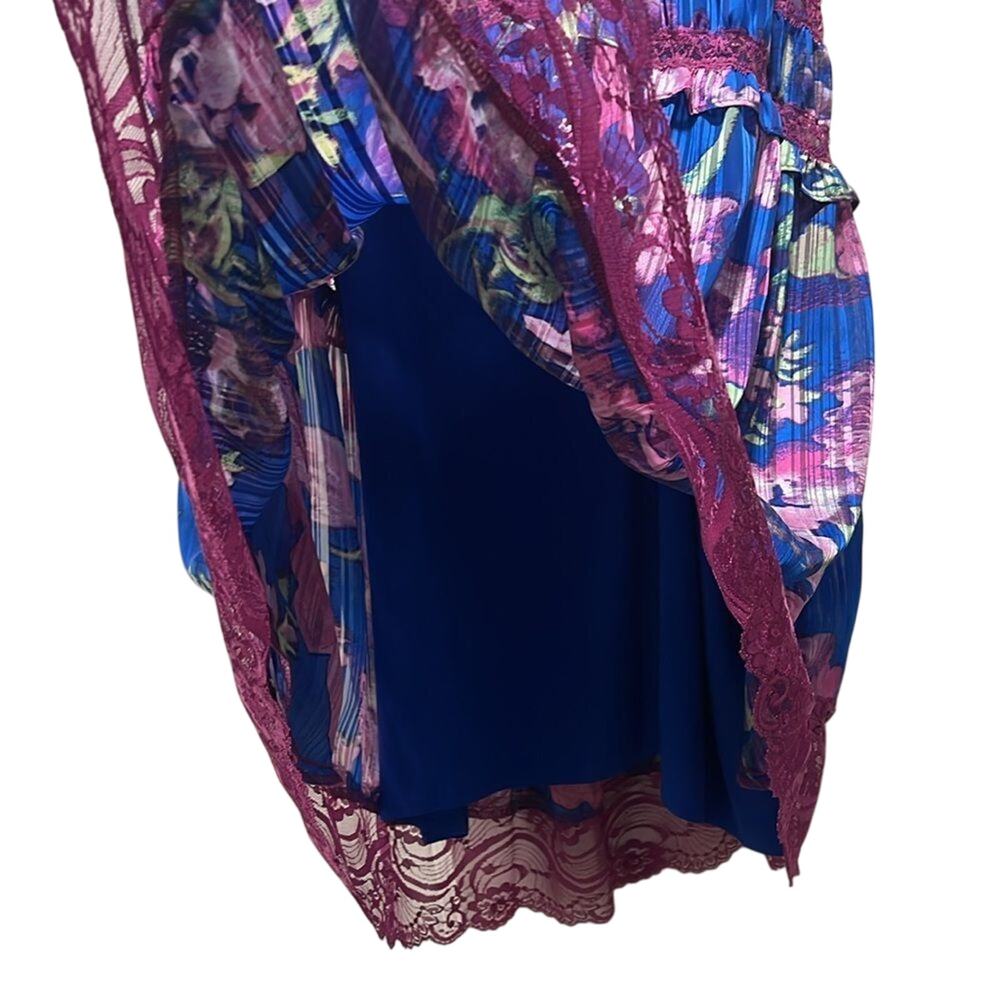 FREE PEOPLE FP SPRING FLING MINI ULTRA VIOLET COMBO Dress XS - Picture 6 of 8